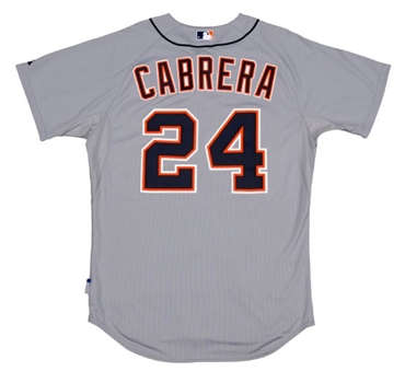 2014 Miguel Cabrera Game Used Detroit Tigers Road Jersey Worn During 3-Run Game Winning 9th Inning Home Run vs Baltimore (MLB Authenticated)